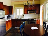 Kitchen and eating area