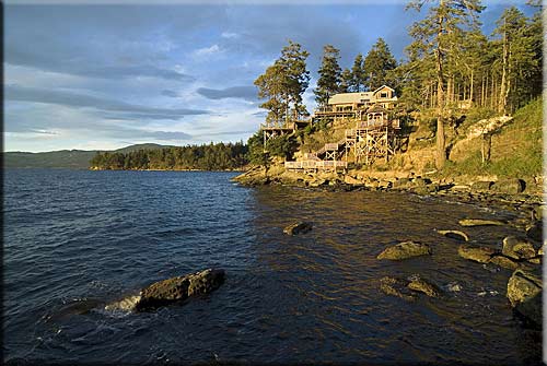 Lasqueti Wilderness, Lasqueti Island luxury waterfront accommodation, British Columbia, Canada