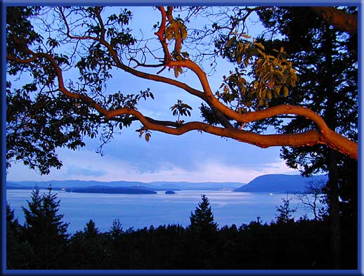 North Pender Island - Overlooking Swanson Channel and Vancouver Island