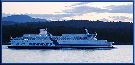 Salt Spring Island - The Spirit of British Columbia passes in front of Salt Spring Island