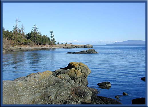 South Pender Island - Brooks Point and Mount Baker