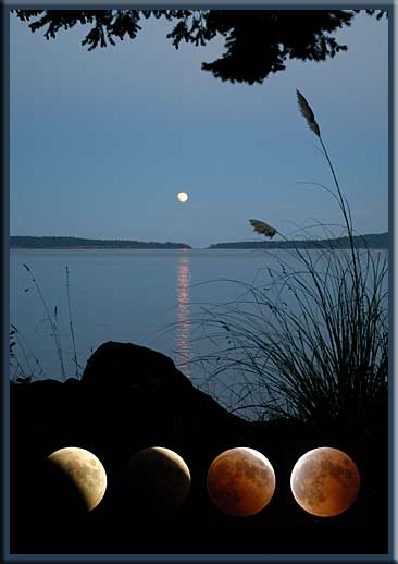 North Pender Island - Lunar eclipse