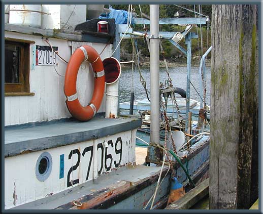 Galiano Island - Weathered fishing boat at Whaler Bay
