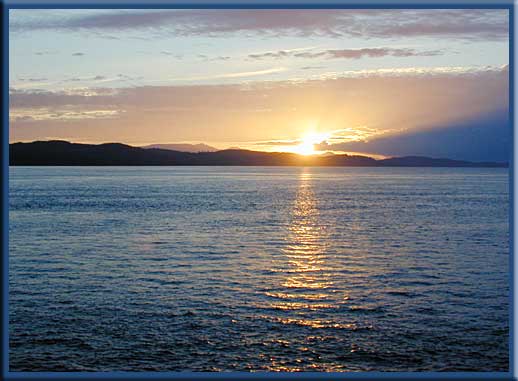 Galiano Island - Sunset over Galiano Island