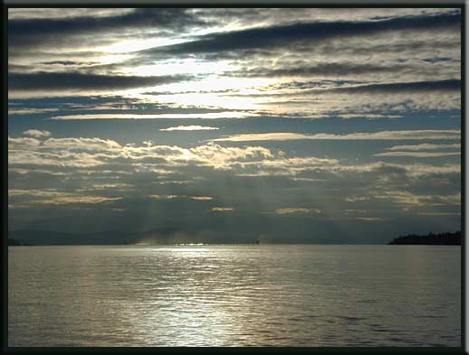 Gulf Islands - The view down Swanson Channel