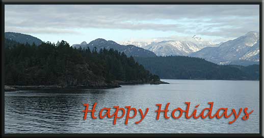 Howe Sound - Happy Holidays from the Gulf Islands