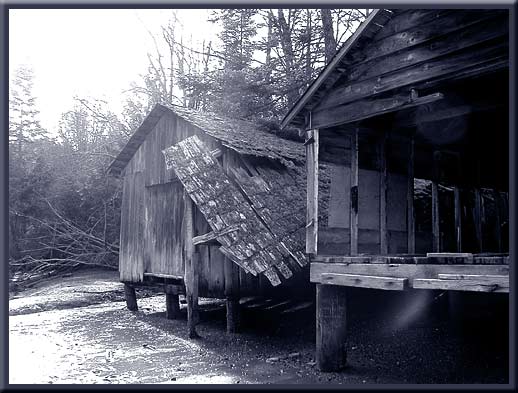 North Pender Island - The old boat houses at Hope Bay