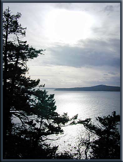 North Pender Island - Looking south towards Vancouver Island
