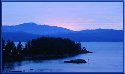 North Pender Island - Looking across Otter Bay to Salt Spring Island