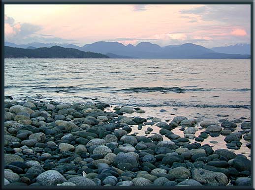 Quadra Island - Looking towards Desolation Sound from Quadra Island