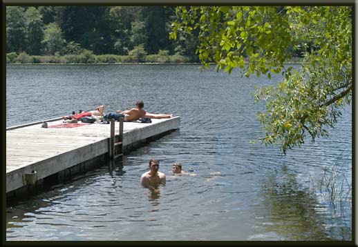 Salt Spring Island - Swimming at Cusheon Lake