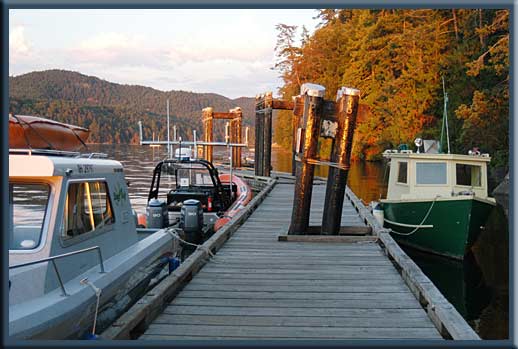 Saturna Island - The wharf at Lyall Harbour