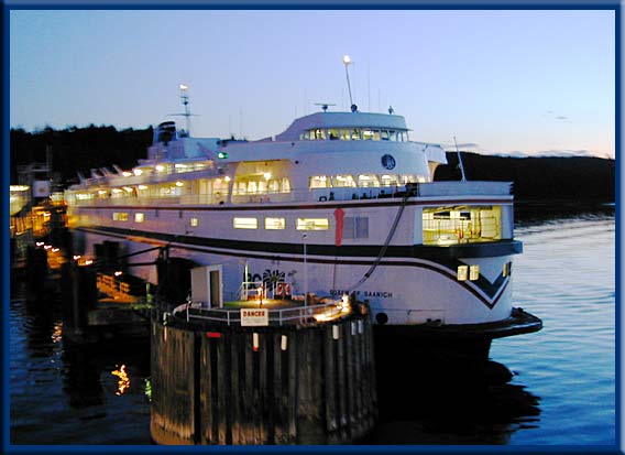 Swartz Bay - The Queen of Saanich at the Swartz Bay ferry terminal.